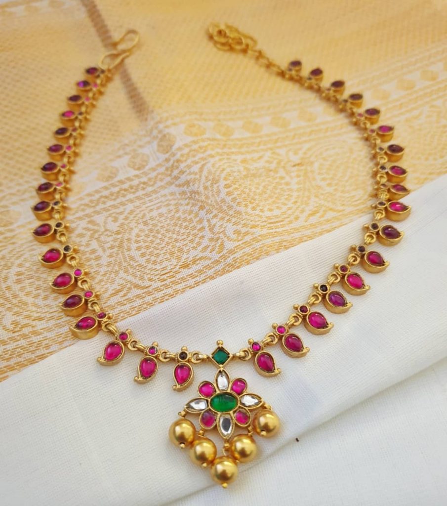 Simple Silver Necklace From Rajatamaya
