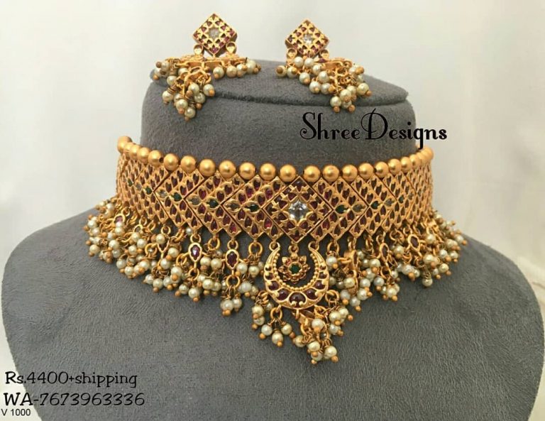 Stylish Choker Set From Shree Desings