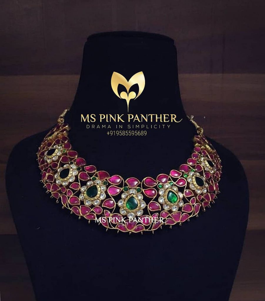 Trendy German Silver Necklace From Ms Pink Panthers