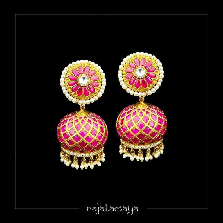 Unique Jumbo Pot Jhumkas From Rajatamaya