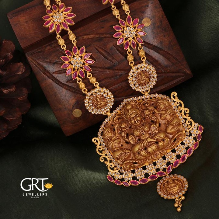 Alluring Temple Neclace From GRT Jewellers