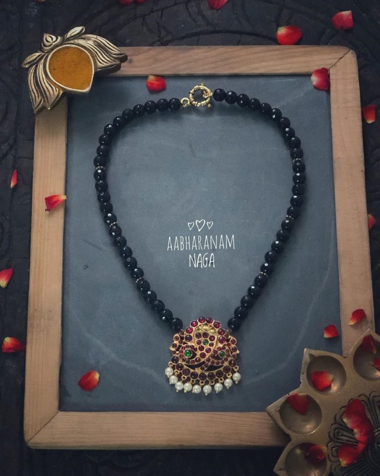 Attractive Beaded Necklace From Aabharanam