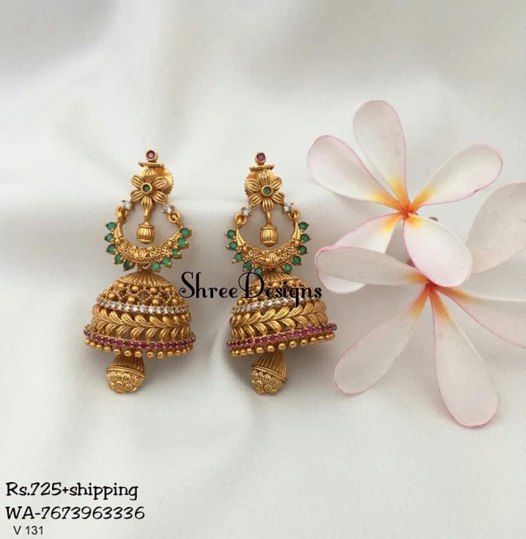 Classic Jhumkas From Shree Designs - South India Jewels