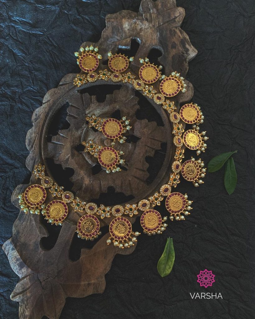 Ethnic Temple Necklace From Varsha Beadschicz