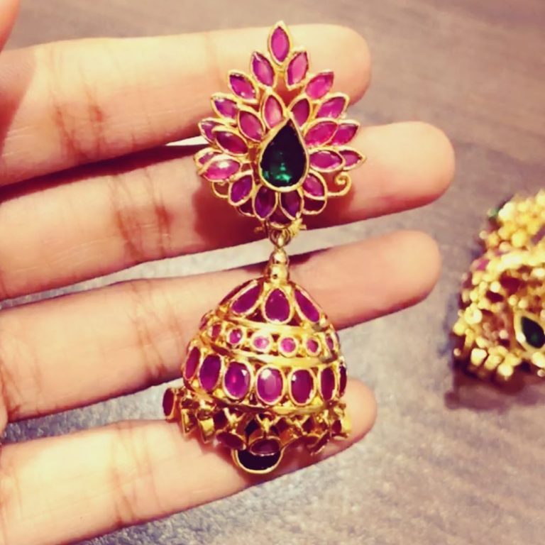 Glittering Jhumkas From Sneha Rateria