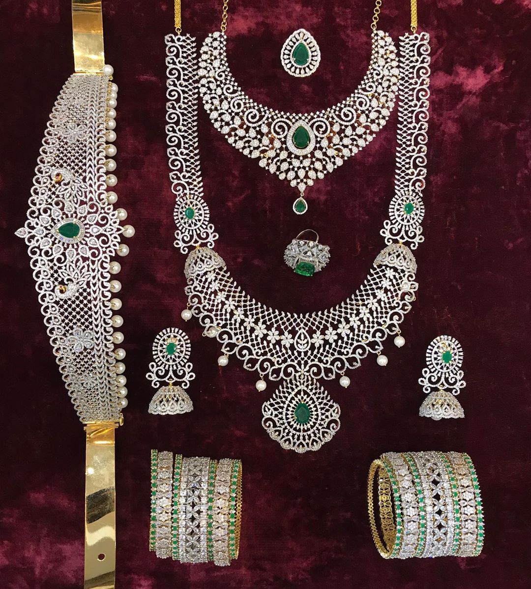 Luxury Bridal Set From New Ideas Fashions - South India Jewels