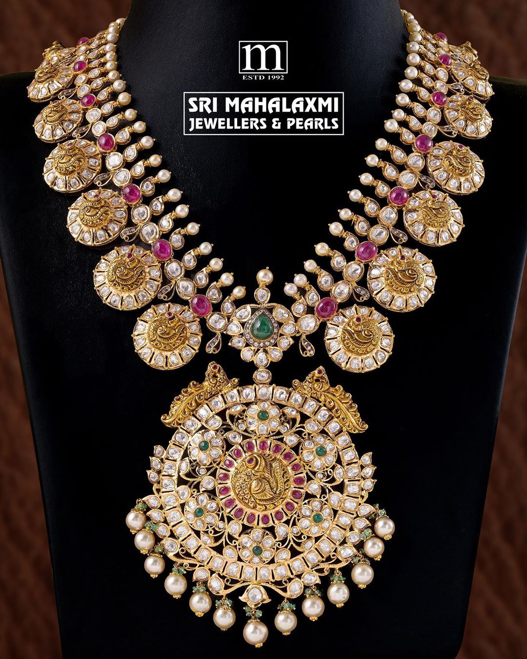 Attractive Gold Necklace From Sri Mahalakshmi Gems And Jewellers ...