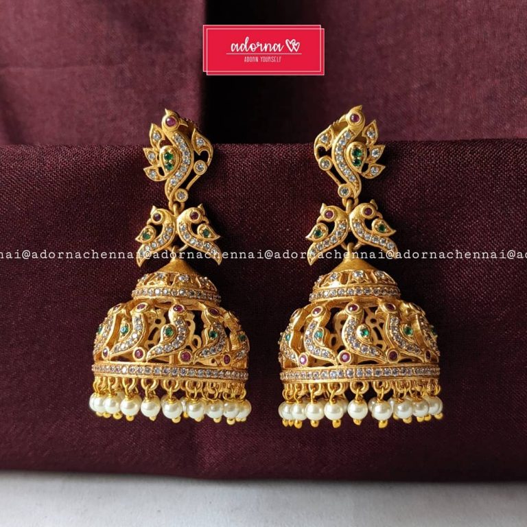 Beautiful Jhumkas From Adorna Chennai