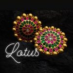 Classic Flower Kundan Stud From Lotus Silver Jewellery