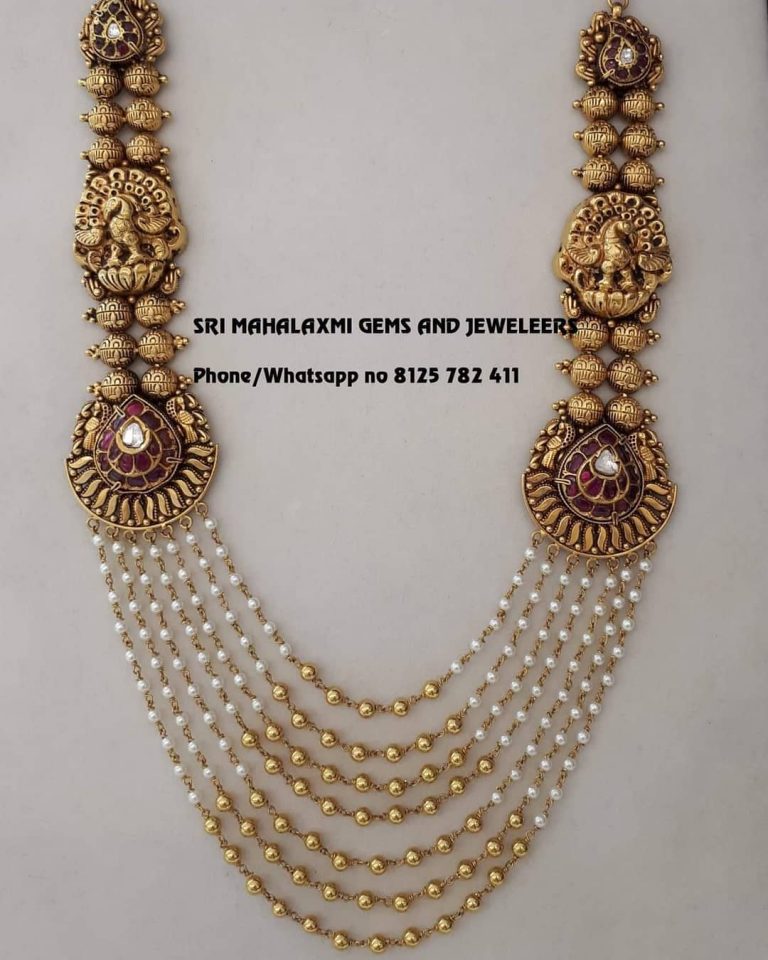 Classic Gold Necklace From Sri Mahalakshmi Gems And Jewellers