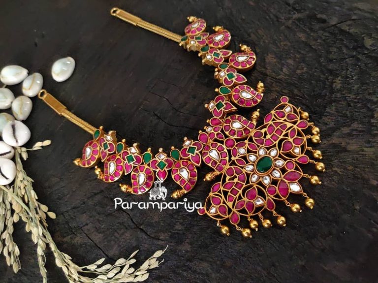 Classic Silver Kundan Necklace From Parampariya