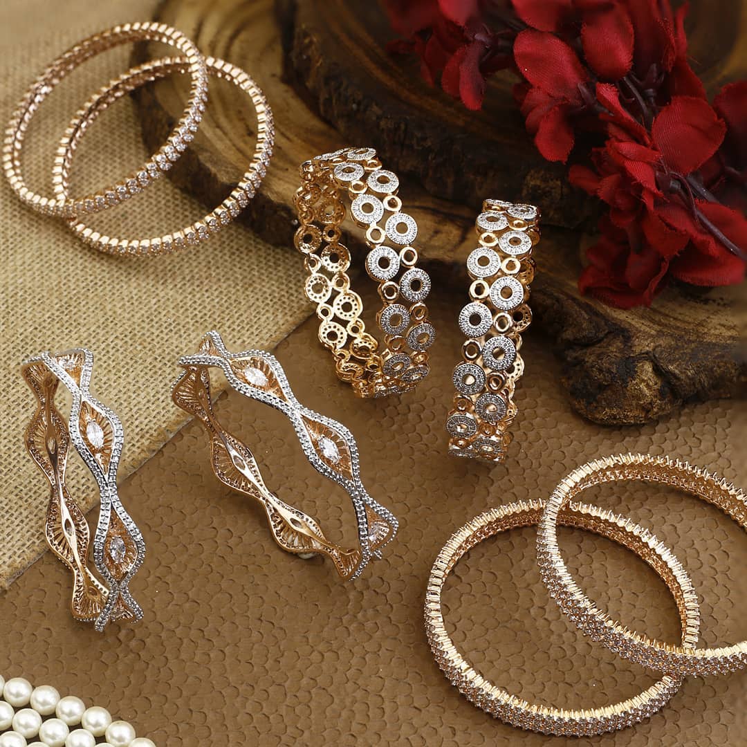 american diamond bangles designs