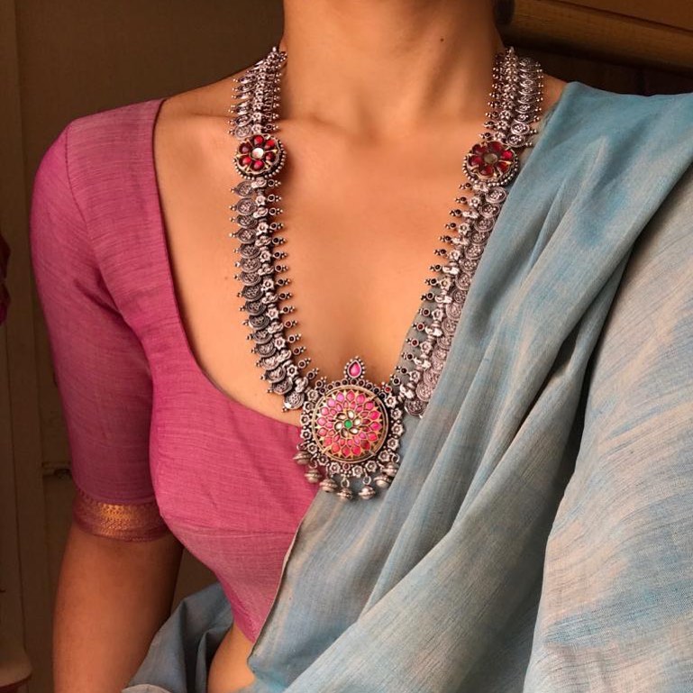 Dual Tone Kundan Necklace From Prade Jewels