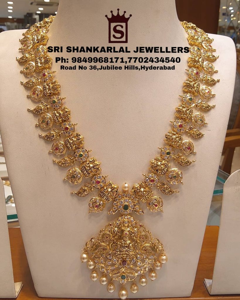 Exquisite Nakshi Long Haram sets From Sri Shankarlal Jewellers