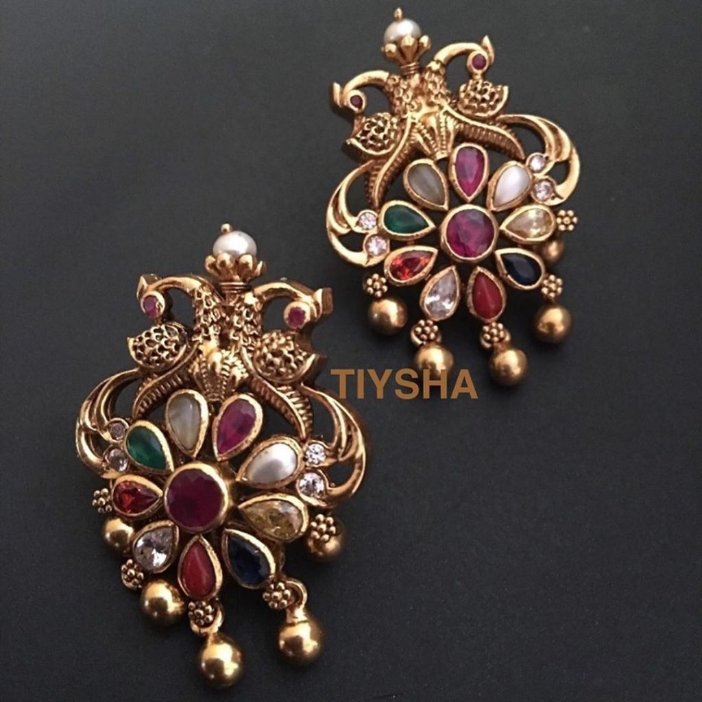 Precious Silver Kundan Earrings From Thetiysha