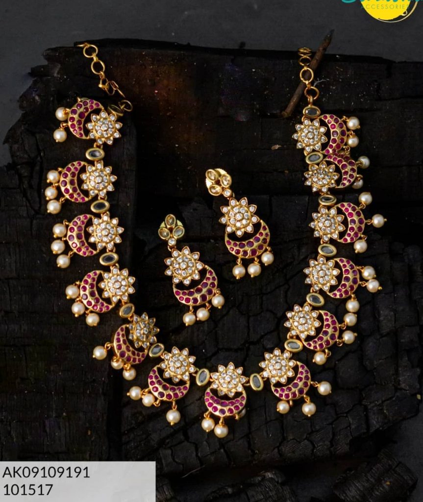 Antique Pearl Choker From Surashaa - South India Jewels