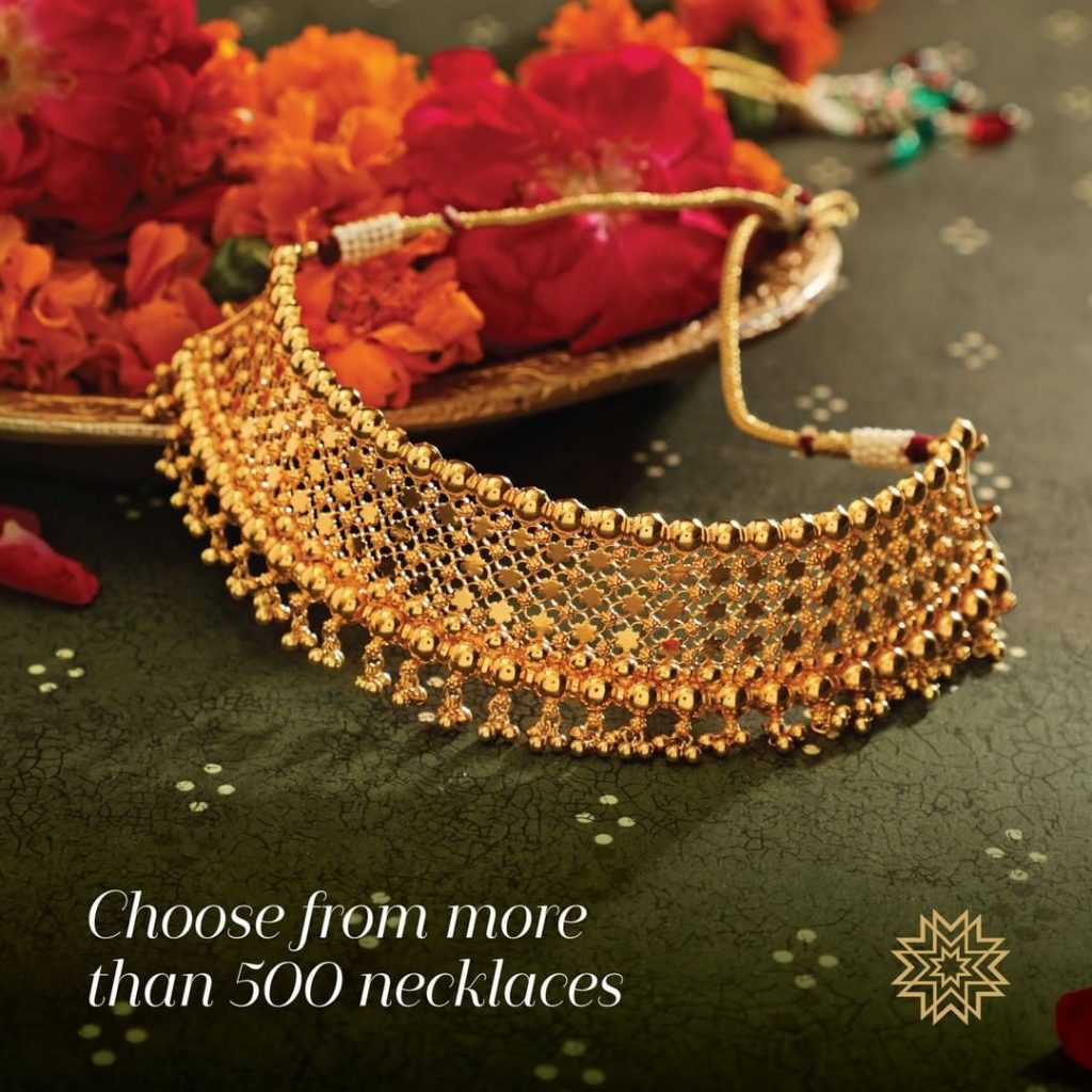 Beautiful Gold Choker From Manubhai Jewellers
