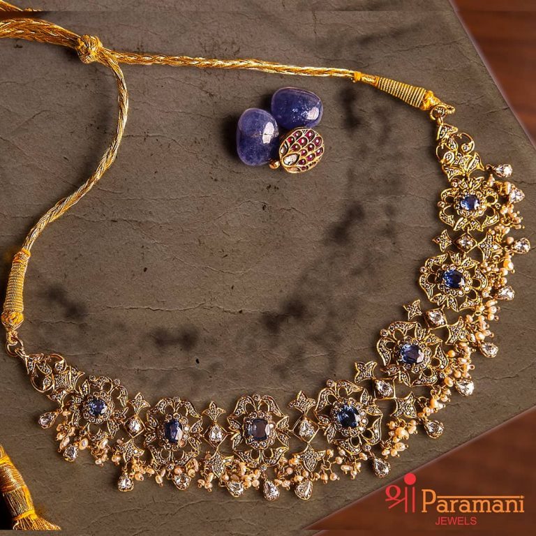 Beautiful Stone Necklace From Shri Paramani Jewels
