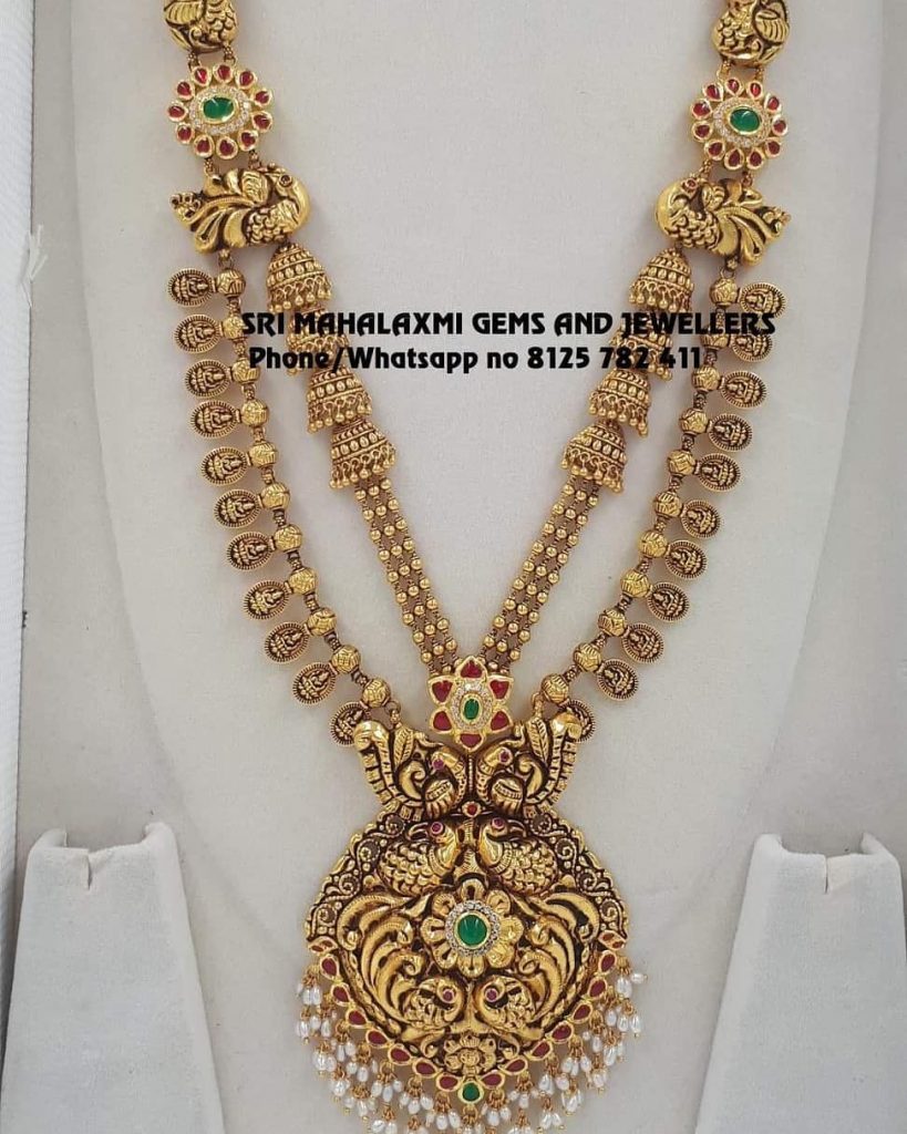 Classic Gold Necklace From Sri Mahalakshmi Gems And Jewellers