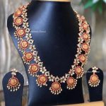 Cute Temple Necklace From Nakshatra Chennai