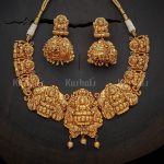 Elegant Temple Necklace Set From Kushal’s Fashion Jewellery