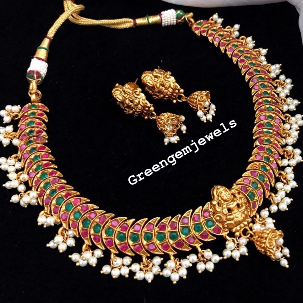 Ethnic Necklace Set From Green Gem Jewels