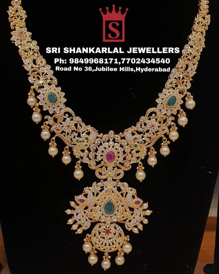 Exquisite Nakhsi Cz Necklace From Sri Shankarlal Jewellers