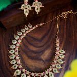 Gorgeous AD Stones Necklace Set From Aarvee Chennai