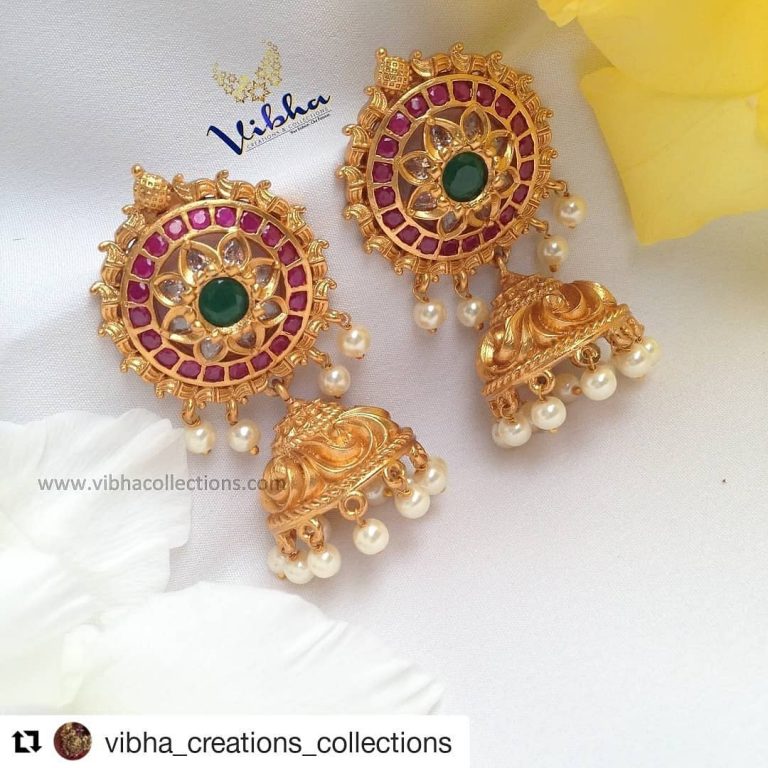 Pretty Jhumkas From Vibha Creations