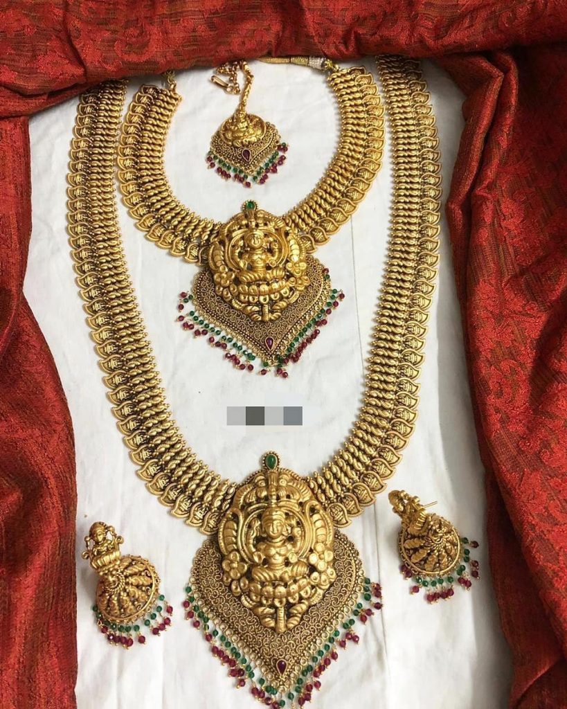 Traitional Temple Necklace Set From Varsha Bead Chiz