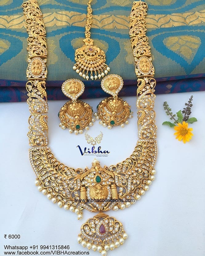 Alluring Long Necklace Set From Vibha Creations