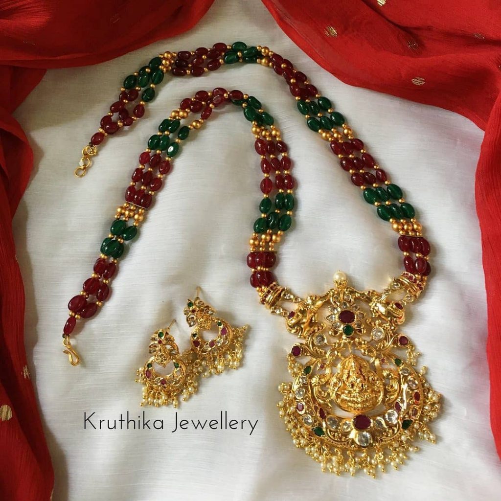 Classic Temple Set From Kruthika Jewellery