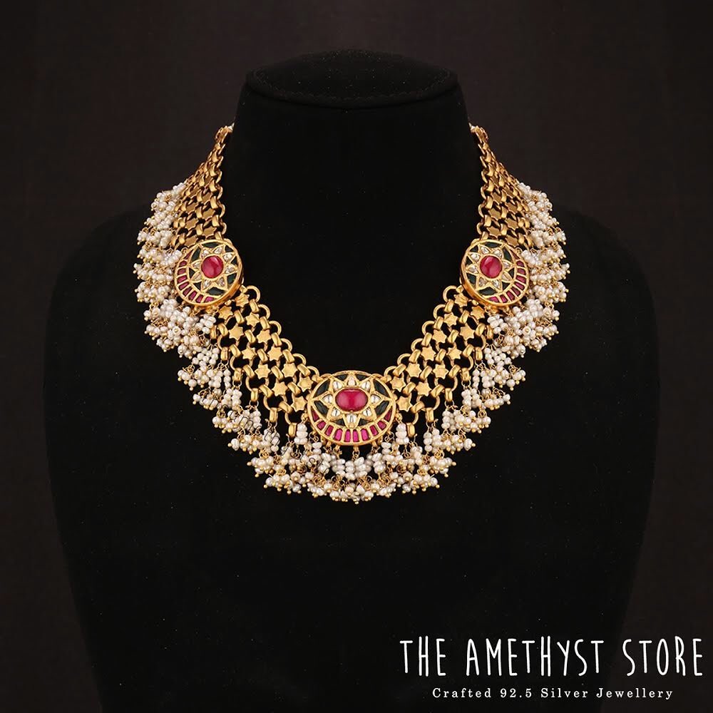 Gold Plated Silver Necklace The Amethyst Store