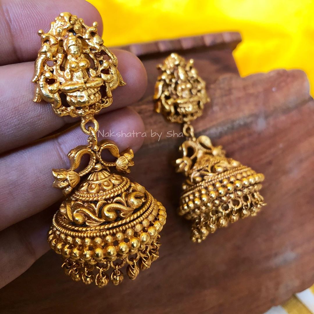 Nakshi Jhumkas From Nakshatra By Sha - South India Jewels
