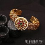 Precious Gold Plated Silver Bangle From The Amethyst Store
