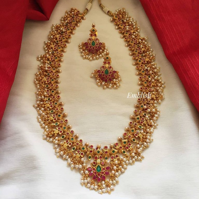 Pretty Guttapusalu Necklace Set From Emblish Coimbatore