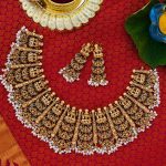 Royal Semi Precious Necklace Set From Narayana Pearls