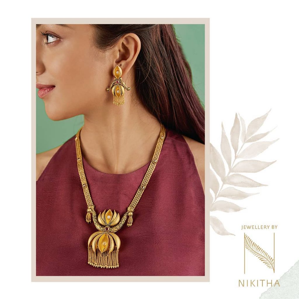 Stunning Necklace Set From Jewellery By Nikitha