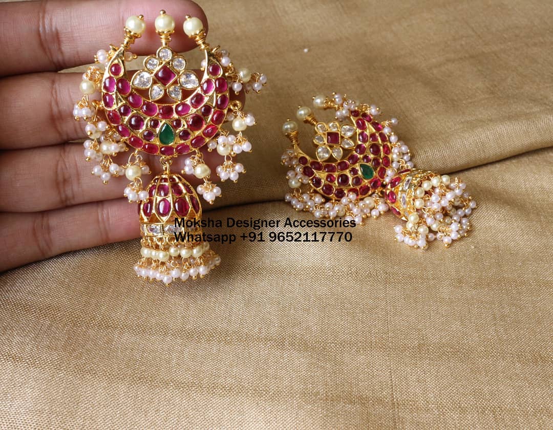 Pretty Silver Earrings From Moksha Designer Accessories - South India ...