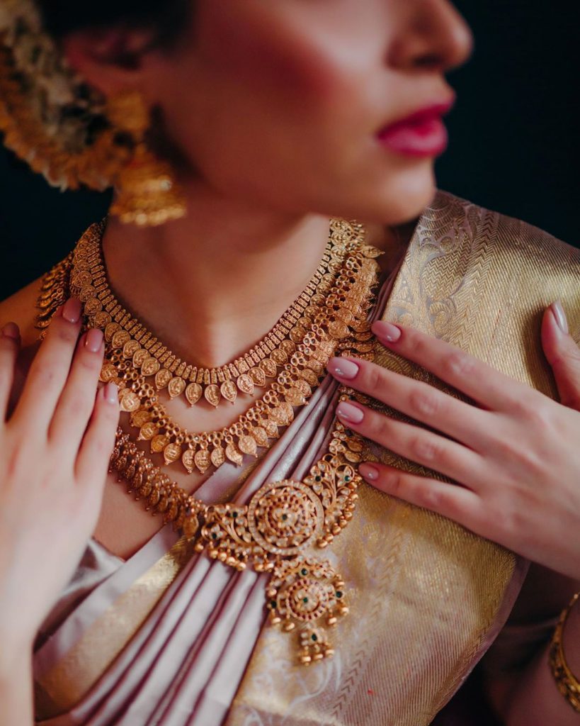 Grand Gold Plated Bridal Necklace From AKN Jewellery