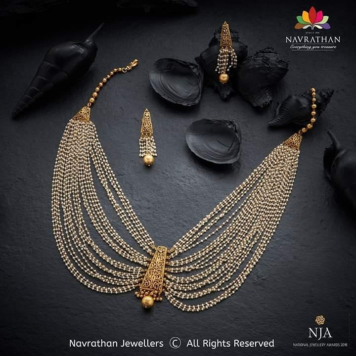 Classy Necklace Set From Navrathan