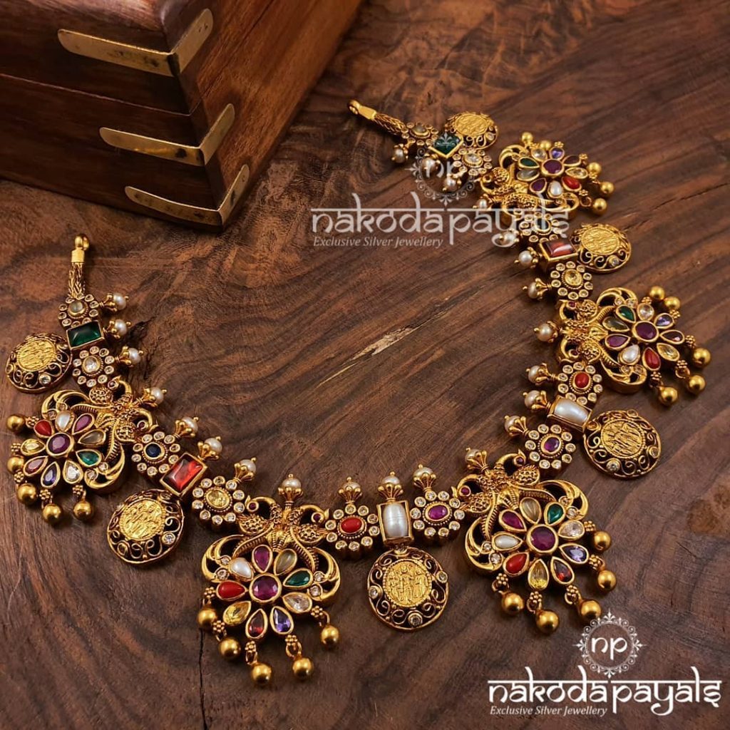 Navarathna Necklace From Nakoda Payals