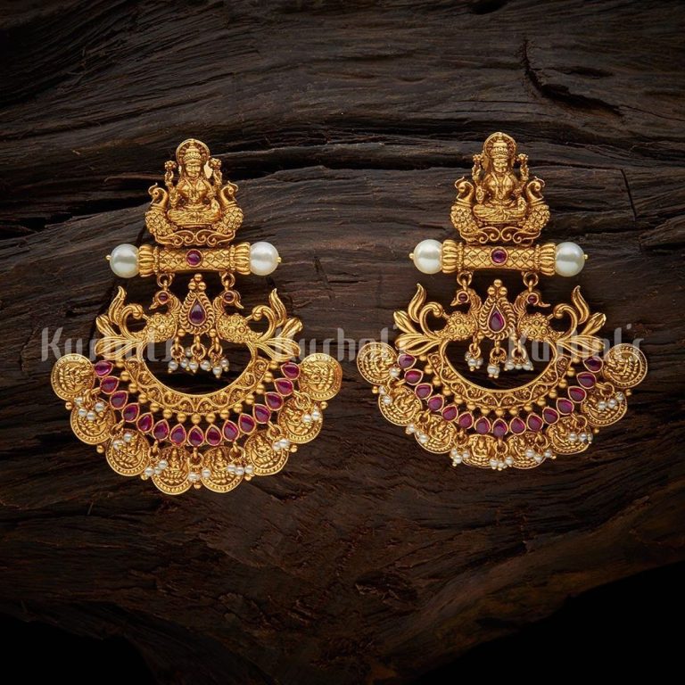 Goddess Lakshmi & Peacock Inspired Jewellery Set from Kushal’s Fashion Jewellery
