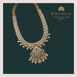 Royal Diamond & Emerald Necklace from Krishna Jewlers.