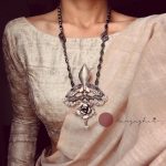 Long Sleek Silver Necklace by Prade Jewels