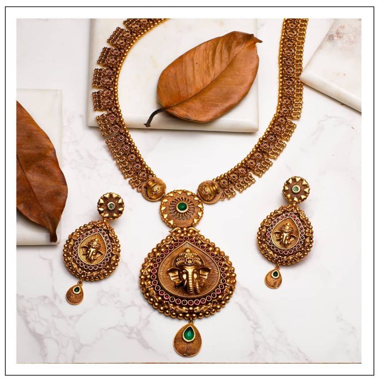 antique-temple-necklace-set