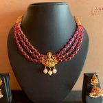 Mesmerizing Multilayered Lakshmi Necklace Set from Aarvee