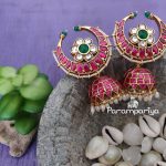 Stunning Silver and Kundan Jhumkas by Parampariya