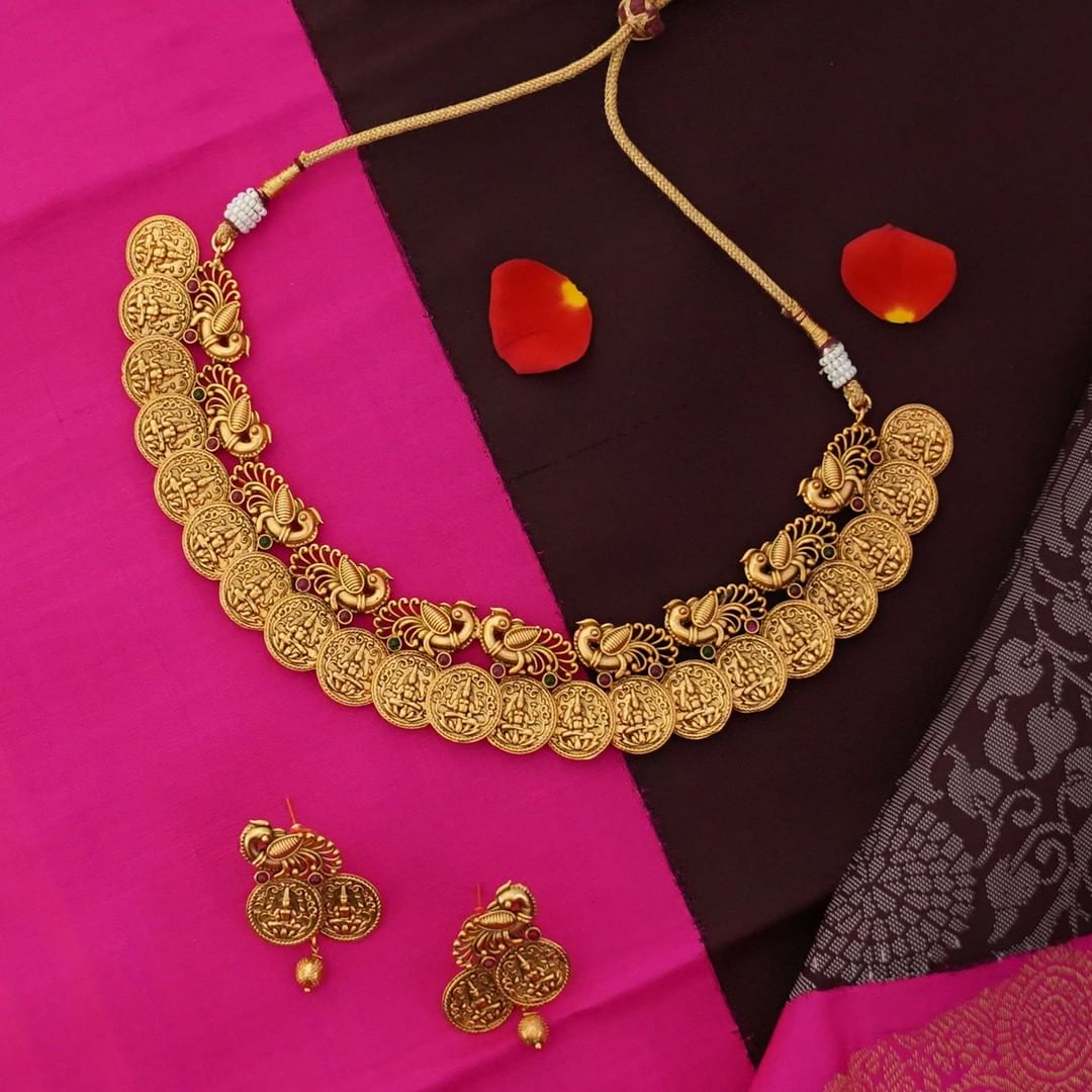 antique-peacock-lakshmi-necklace-set