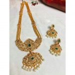 Long Haram Necklace Set by Sruthis